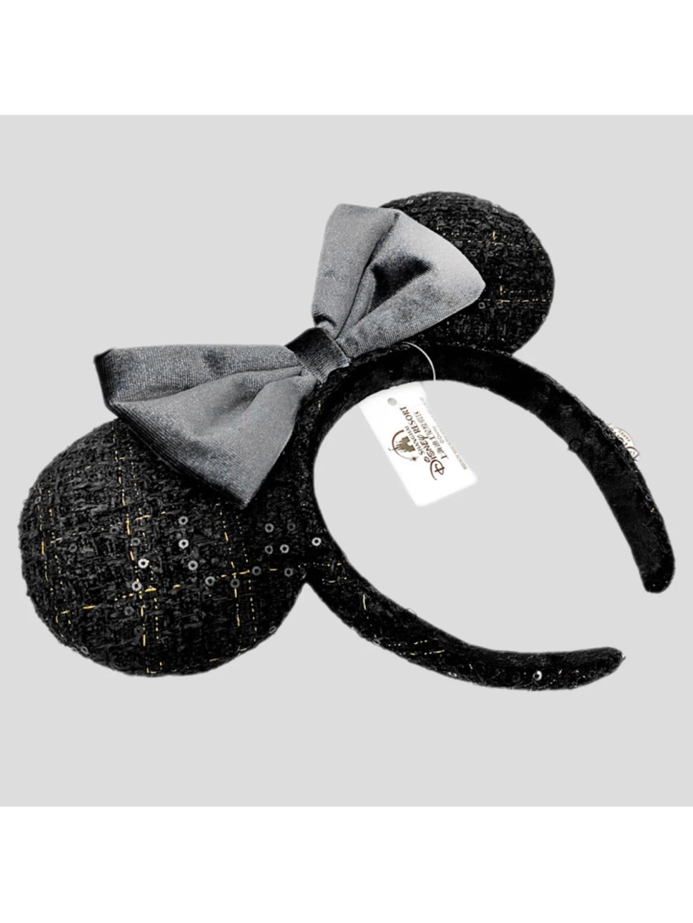 NWT DISNEY PARKS Japan Tokyo Disney Resort Black Bow Mickey Minnie Ears Headband - Picture 11 of 11